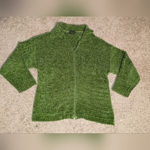 NY & Co Women's Green Zip Up  Jacket
